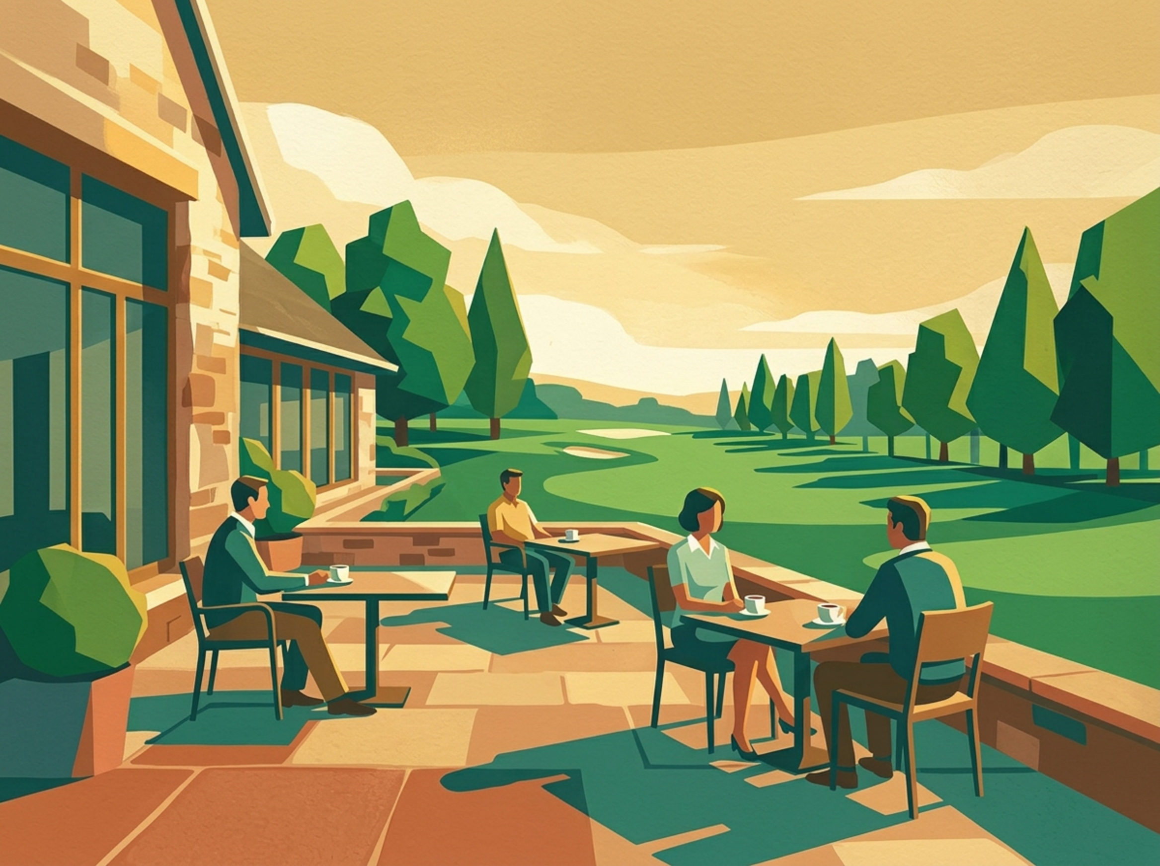 Golf clubhouse